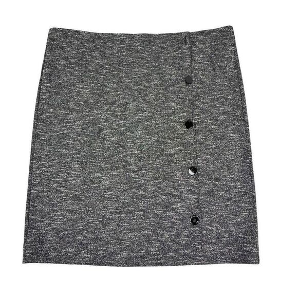 Loft Textured Knit Button Accent Stretch Pull on Pencil Skirt Size XL - Picture 1 of 5
